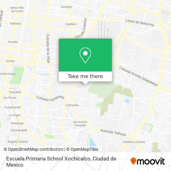 Escuela Primaria School Xochicalco map