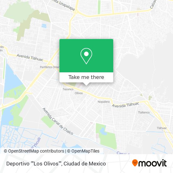 Deportivo ""Los Olivos"" map