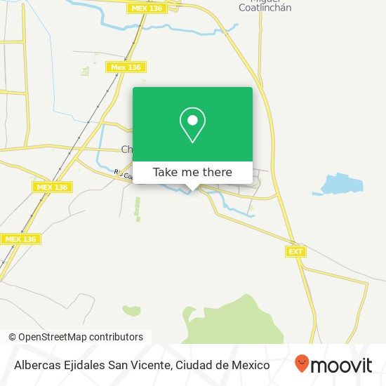 How to get to Albercas Ejidales San Vicente in Atenco by Bus or Metro?