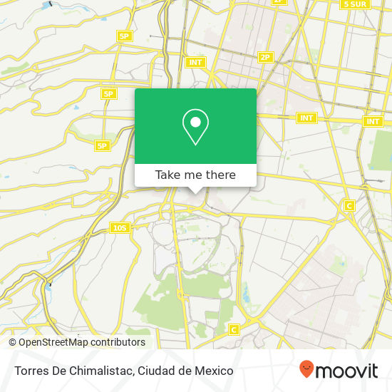 Torres De Chimalistac map