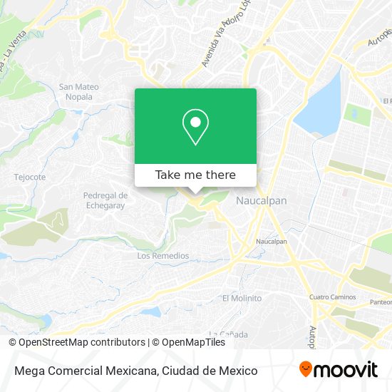 Mega Comercial Mexicana map