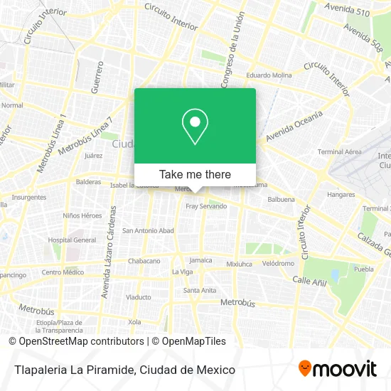 Tlapaleria La Piramide map