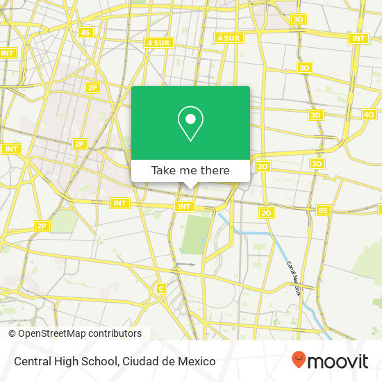 Mapa de Central High School