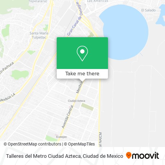 Talleres del Metro Ciudad Azteca map