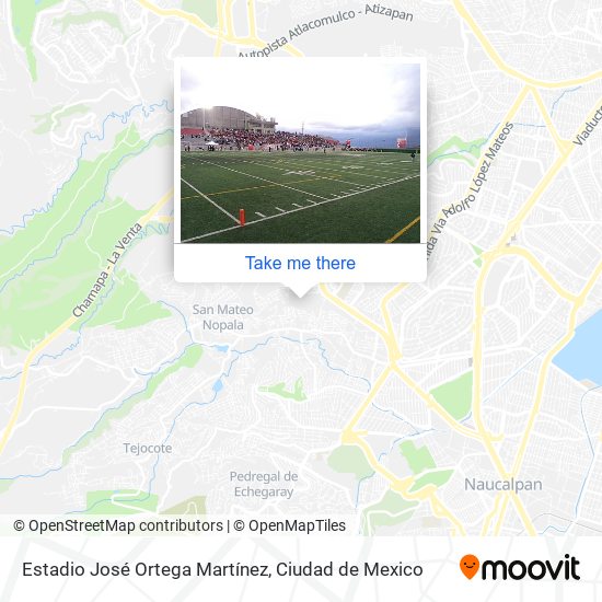 Mapa de Estadio José Ortega Martínez