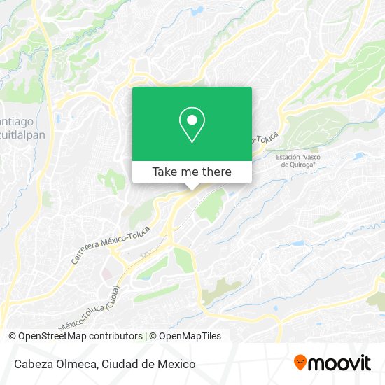 Cabeza Olmeca map