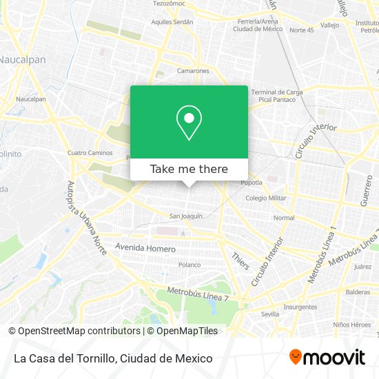 La Casa del Tornillo map