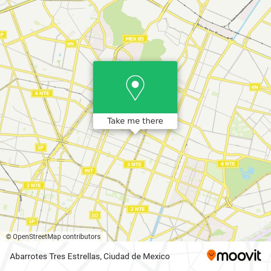 Abarrotes Tres Estrellas map