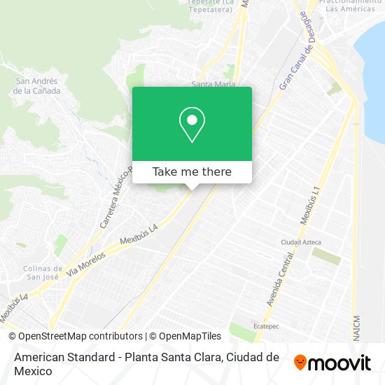 Mapa de American Standard - Planta Santa Clara