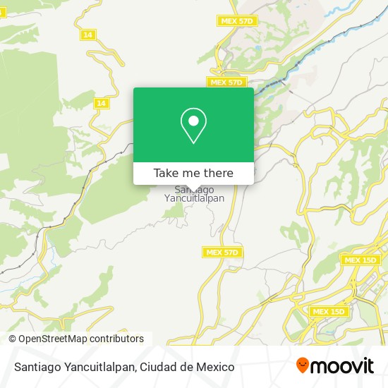 Santiago Yancuitlalpan map