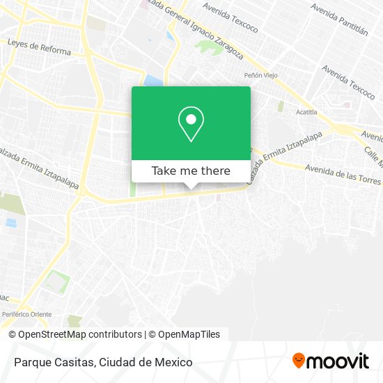 Parque Casitas map