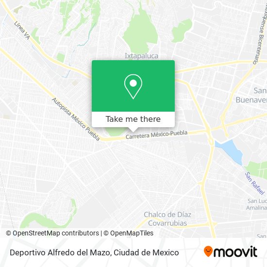 Deportivo Alfredo del Mazo map
