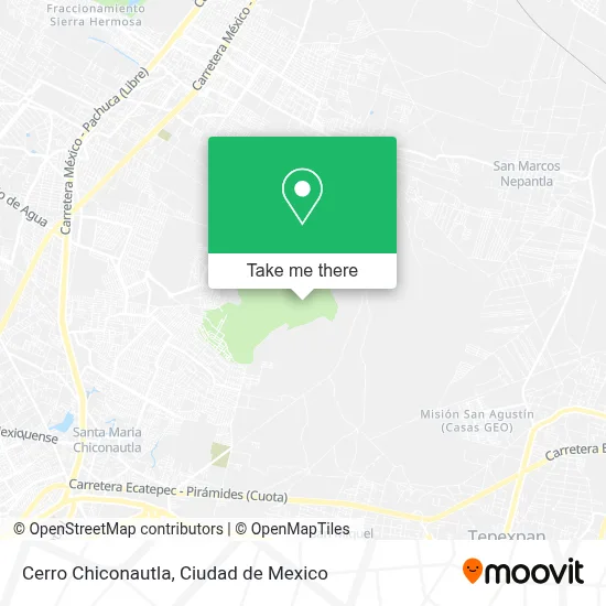 Cerro Chiconautla map