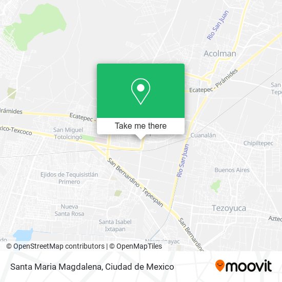 Mapa de Santa Maria Magdalena