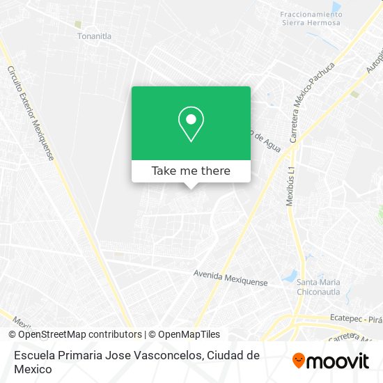 Mapa de Escuela Primaria Jose Vasconcelos