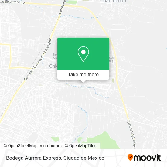 Bodega Aurrera Express map