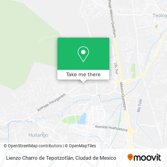 Lienzo Charro de Tepotzotlán map