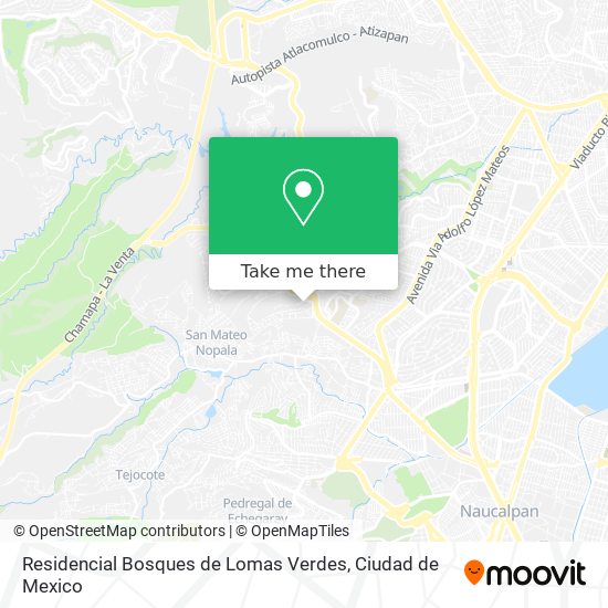 Mapa de Residencial Bosques de Lomas Verdes