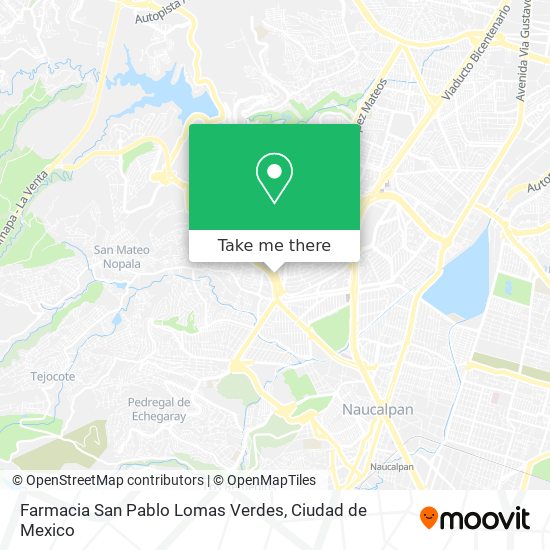 Mapa de Farmacia San Pablo Lomas Verdes