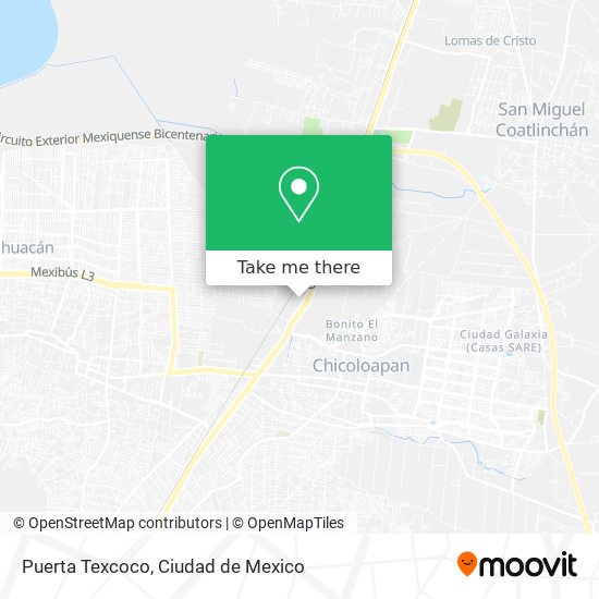 Puerta Texcoco map