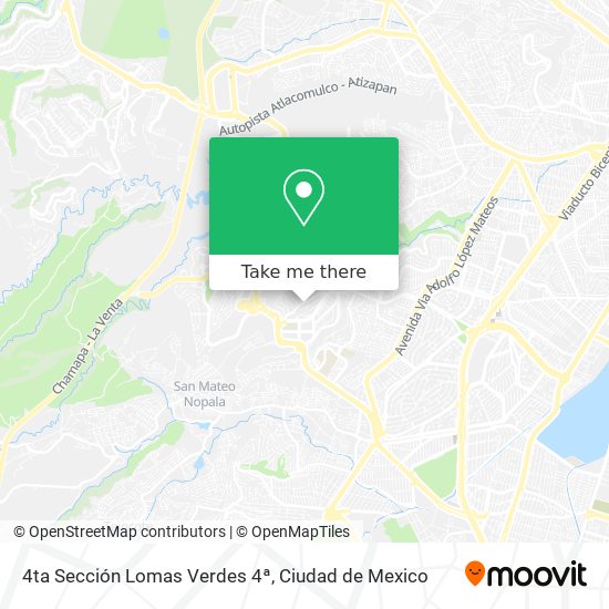 4ta Sección Lomas Verdes 4ª map