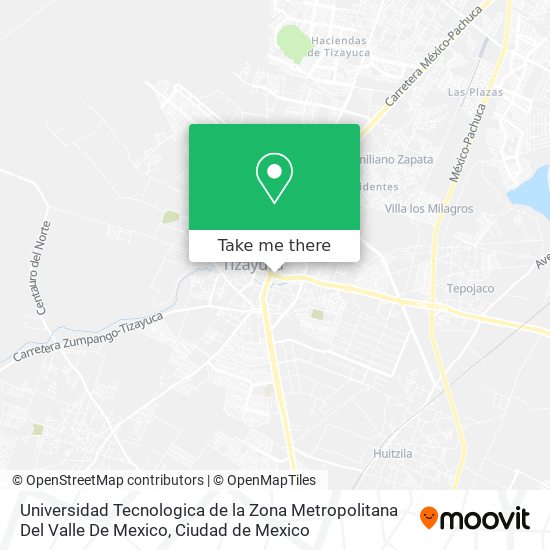 Universidad Tecnologica de la Zona Metropolitana Del Valle De Mexico map