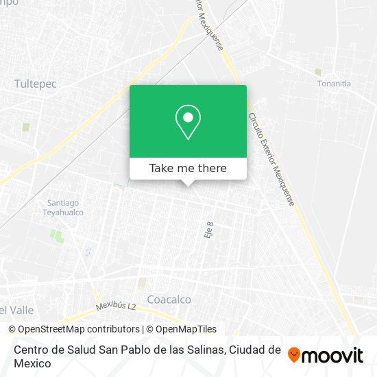 Mapa de Centro de Salud San Pablo de las Salinas