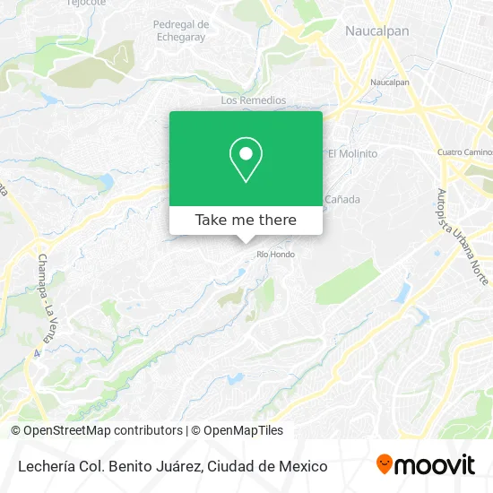 Lechería Col. Benito Juárez map