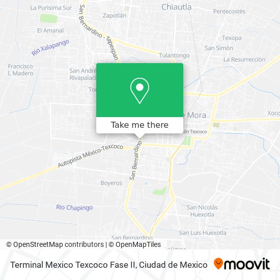 Terminal Mexico Texcoco Fase II map