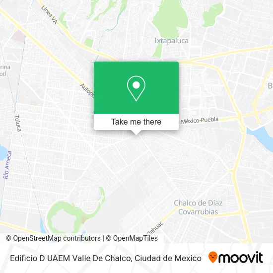 Edificio D UAEM Valle De Chalco map