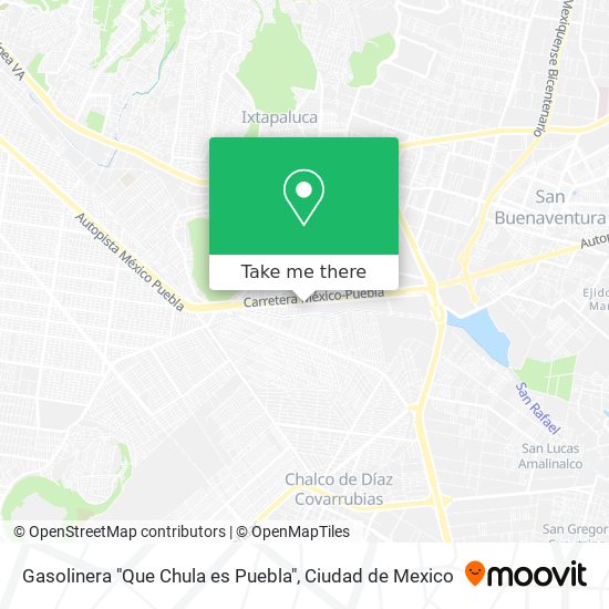 Gasolinera "Que Chula es Puebla" map