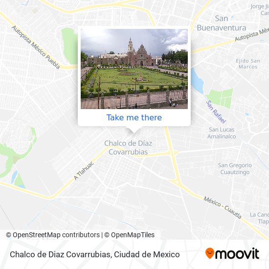 How to get to Chalco de Diaz Covarrubias in Ixtapaluca by Bus or Metro?