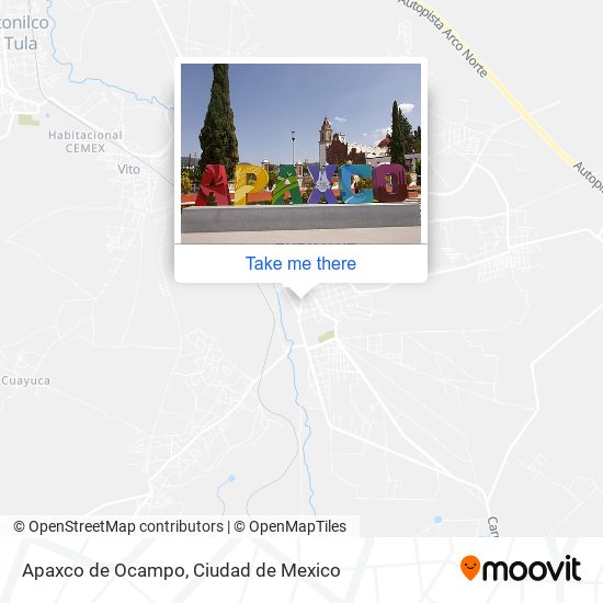 How to get to Apaxco de Ocampo in Atotonilco De Tula by Bus?