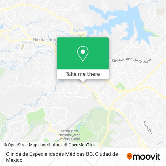 Clinica de Especialidades Médicas BG map