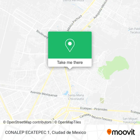 Mapa de CONALEP ECATEPEC 1