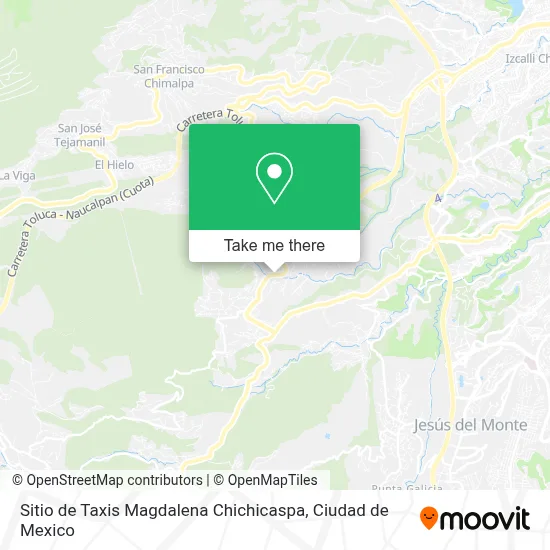 Sitio de Taxis Magdalena Chichicaspa map