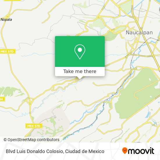 Mapa de Blvd Luis Donaldo Colosio