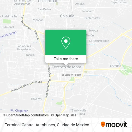 Mapa de Terminal Central Autobuses