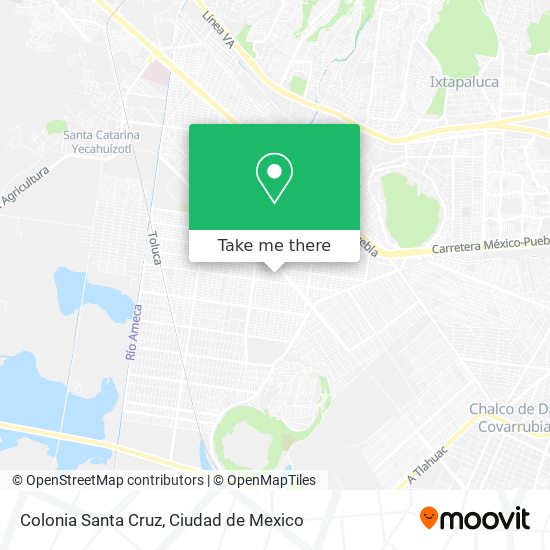 Colonia Santa Cruz map