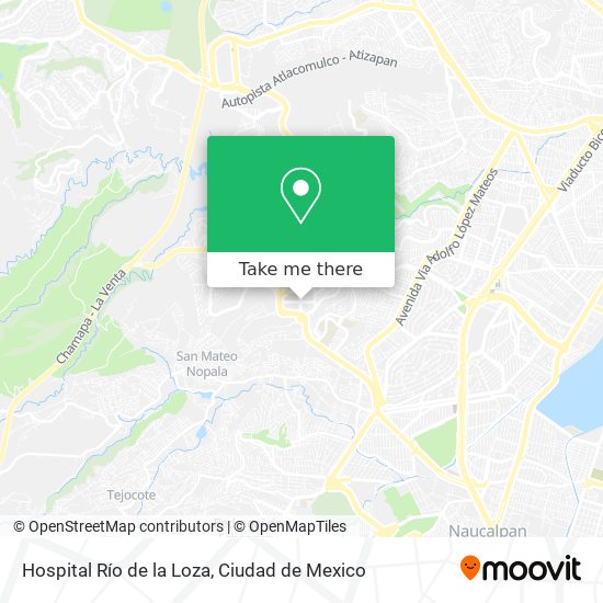 Hospital Río de la Loza map