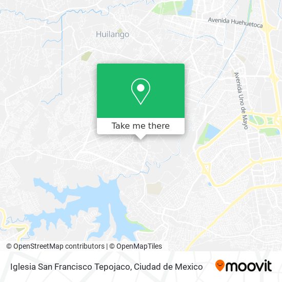 Iglesia San Francisco Tepojaco map