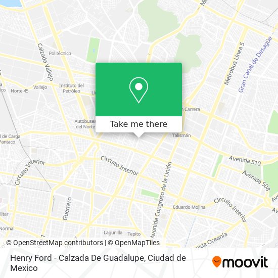 Henry Ford - Calzada De Guadalupe map