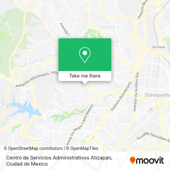 Mapa de Centro de Servicios Administrativos Atizapán