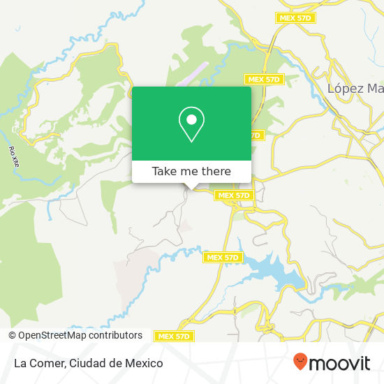 Mapa de La Comer