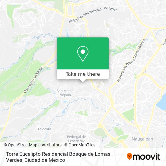 Torre Eucalipto Residencial Bosque de Lomas Verdes map