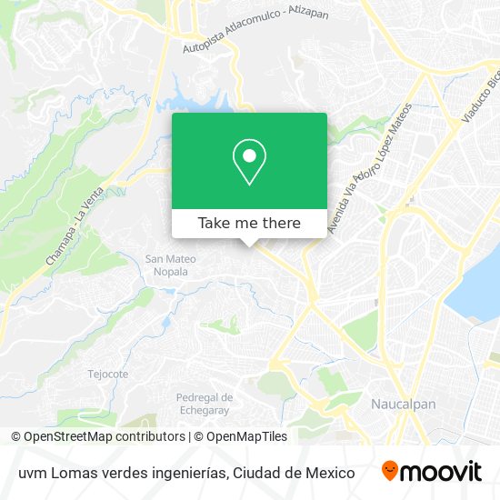 How to get to uvm Lomas verdes ingenierías in Atizapán De Zaragoza by Bus?