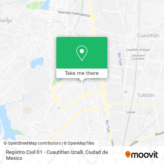 Registro Civil 01 - Cuautitlan Izcalli map