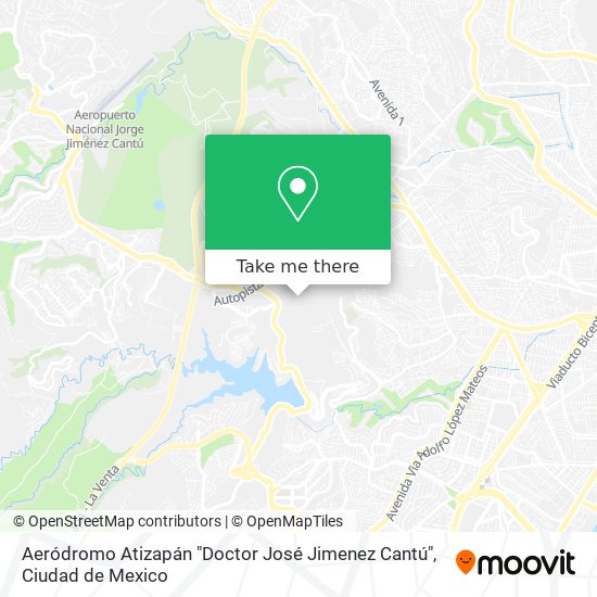 Mapa de Aeródromo Atizapán "Doctor José Jimenez Cantú"