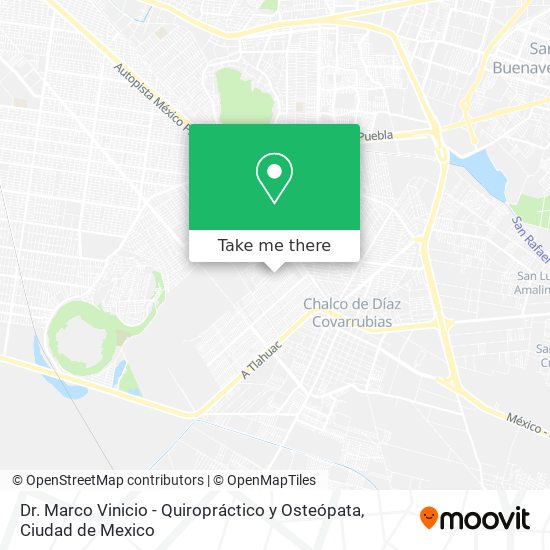 Dr. Marco Vinicio - Quiropráctico y Osteópata map