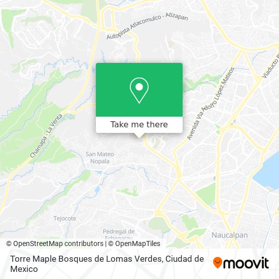 Torre Maple Bosques de Lomas Verdes map